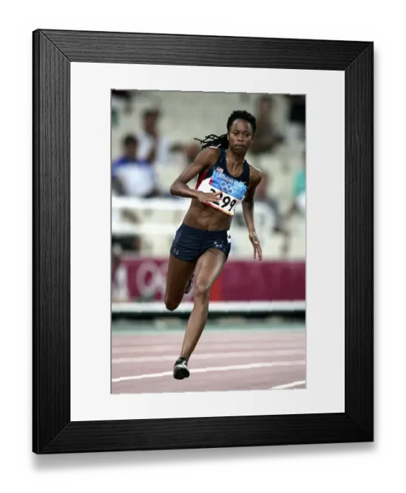 Framed Print : Muna Lee Womens 200m Womens 200m Athens, Greece 23 August 2004 Date: 23 August 2004 Framed Print : Muna Lee Womens 200m Womens 200m Athens, Greece 23 August 2004 Date: 23 August 2004