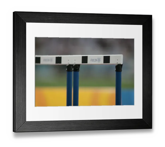Framed Print : Olympic Hurdle