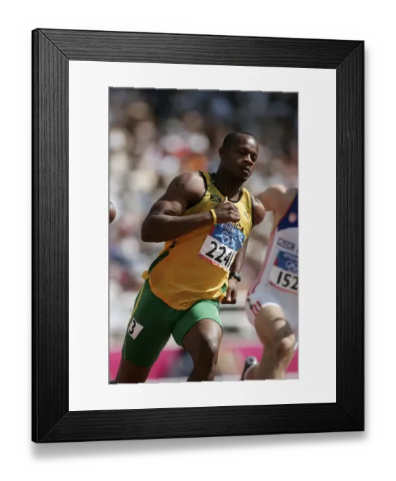 Framed Print : Asafa Powell Framed Print : Asafa Powell