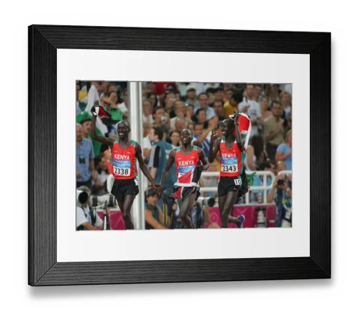 Framed Print : Ezekiel Kemboi, Brimin Kipruto & Kipsiele Koech Framed Print : Ezekiel Kemboi, Brimin Kipruto & Kipsiele Koech