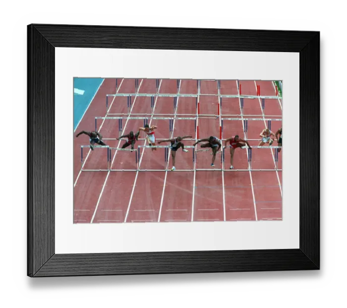 Framed Print : Colin Jackson 110 Meters Final Framed Print : Colin Jackson 110 Meters Final