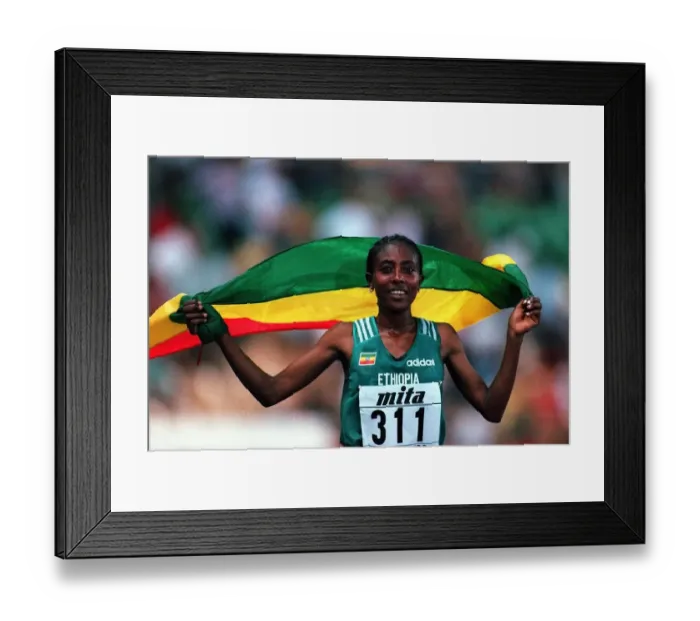Framed Print : Gete Wami 10000 Metres 09 September 1999 Date: 09 September 1999 Framed Print : Gete Wami 10000 Metres 09 September 1999 Date: 09 September 1999