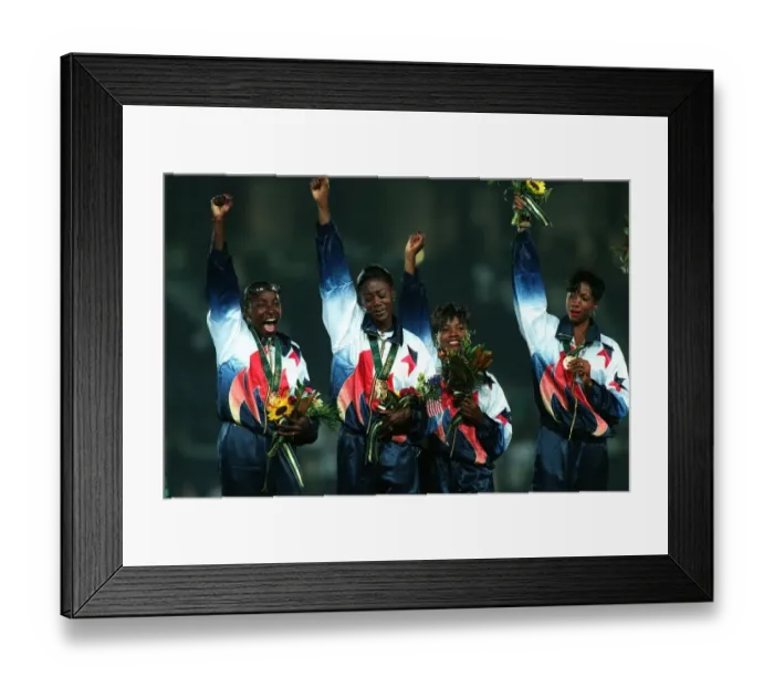 Framed Print : Usa 4x400 Metres Relay Team Framed Print : Usa 4x400 Metres Relay Team