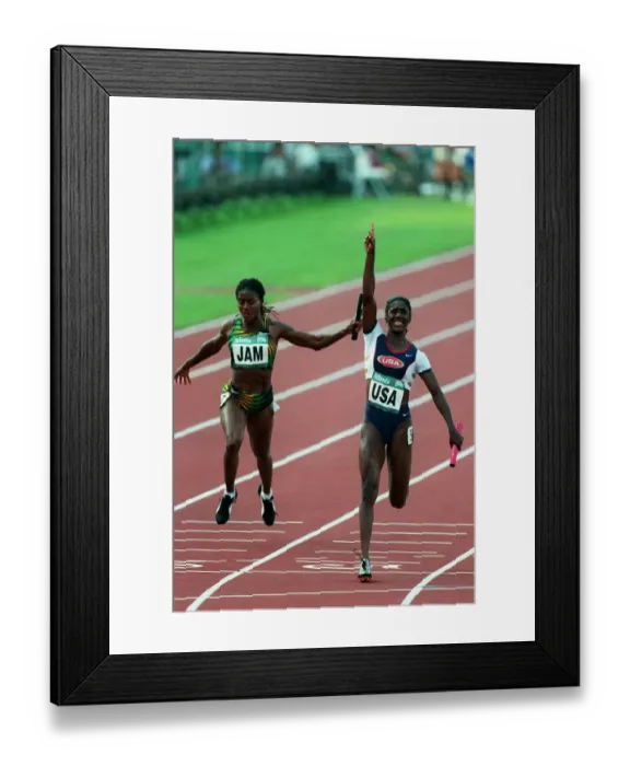 Framed Print : Torrence Beats Ottey Framed Print : Torrence Beats Ottey