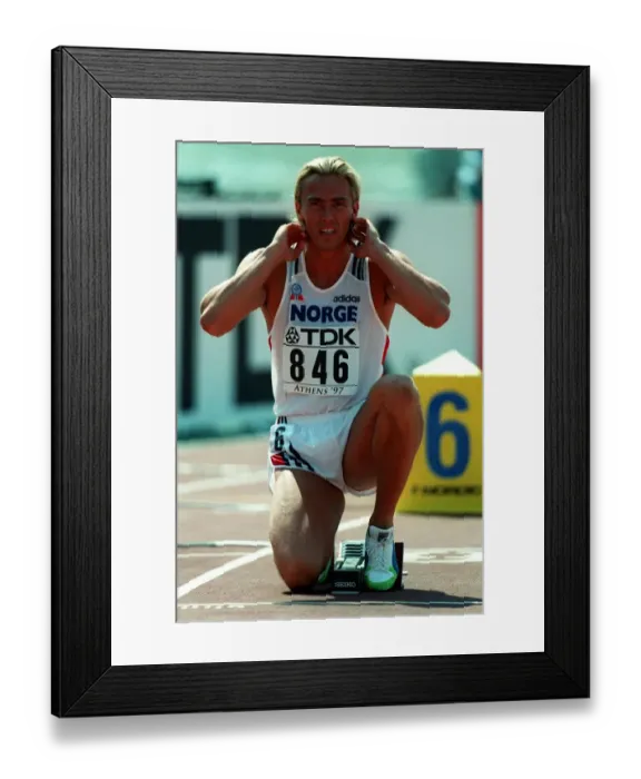 Framed Print : Geir Moen 200 Metres, Athens 15 August 1997 Date: 15 August 1997 Framed Print : Geir Moen 200 Metres, Athens 15 August 1997 Date: 15 August 1997