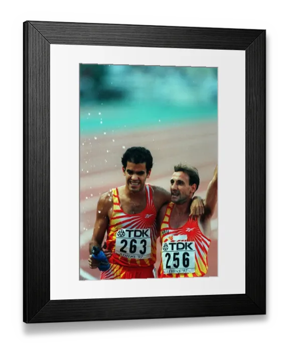 Framed Print : Reyes Estevez & Fermin Cacho Framed Print : Reyes Estevez & Fermin Cacho