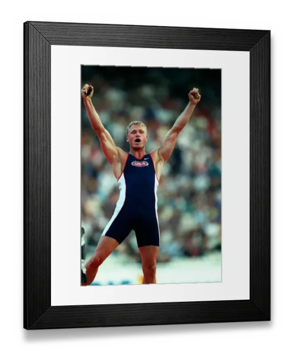 Framed Print : Dean Starkey, US pole-vaulter Framed Print : Dean Starkey, US pole-vaulter
