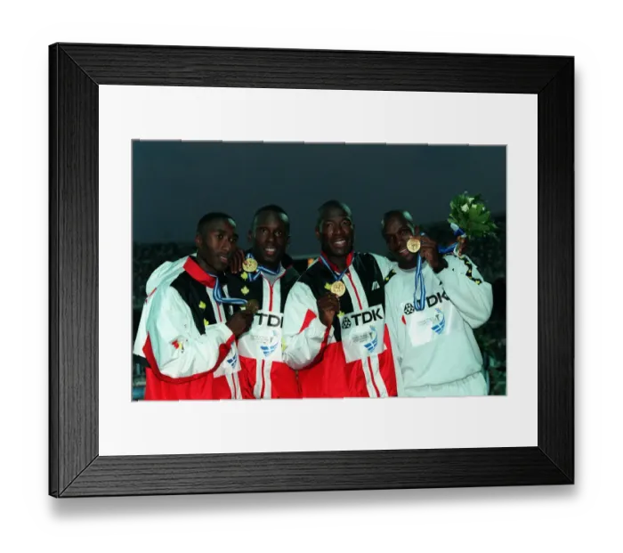 Framed Print : Canada 4x100 Metres, Athens. 22 August 1997 Date: 22 August 1997 Framed Print : Canada 4x100 Metres, Athens. 22 August 1997 Date: 22 August 1997