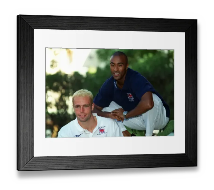 Framed Print : Dean Macey & Colin Jackson Framed Print : Dean Macey & Colin Jackson
