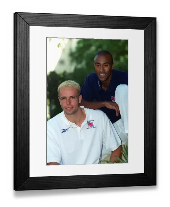Framed Print : Dean Macey & Colin Jackson Framed Print : Dean Macey & Colin Jackson