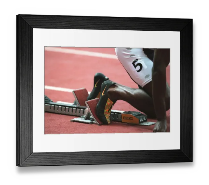 Framed Print : Michael Johnsons Nike Shoes