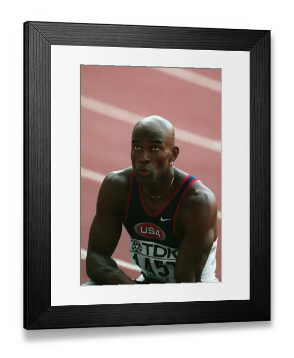 Framed Print : Tony Dees 110 Metre Hurdles 24 August 1999 Date: 24 August 1999 Framed Print : Tony Dees 110 Metre Hurdles 24 August 1999 Date: 24 August 1999
