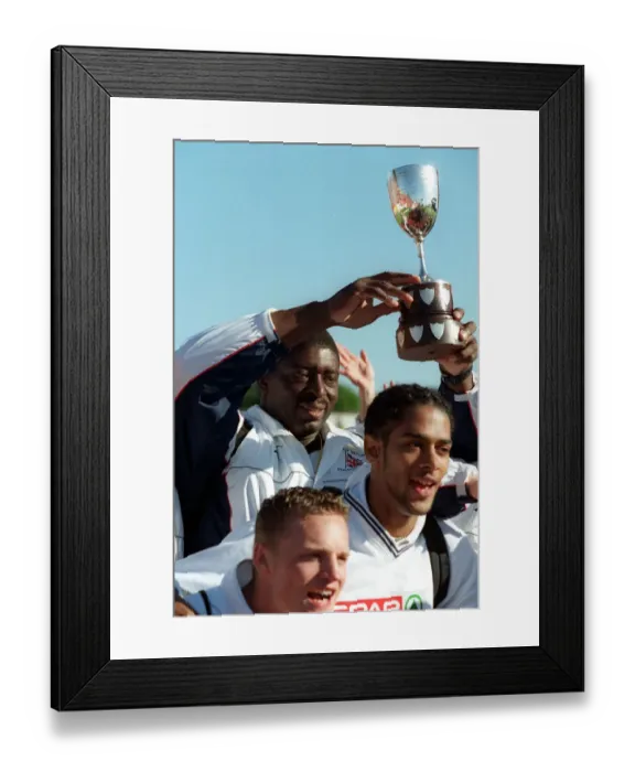 Framed Print : Bob Weir Lifts European Cup Framed Print : Bob Weir Lifts European Cup