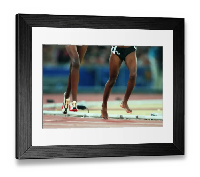 Framed Print : Bare Feet 10000 Metres, Sydney Olympics Sydney Olympic Games Olympic Stadium Framed Print : Bare Feet 10000 Metres, Sydney Olympics Sydney Olympic Games Olympic Stadium