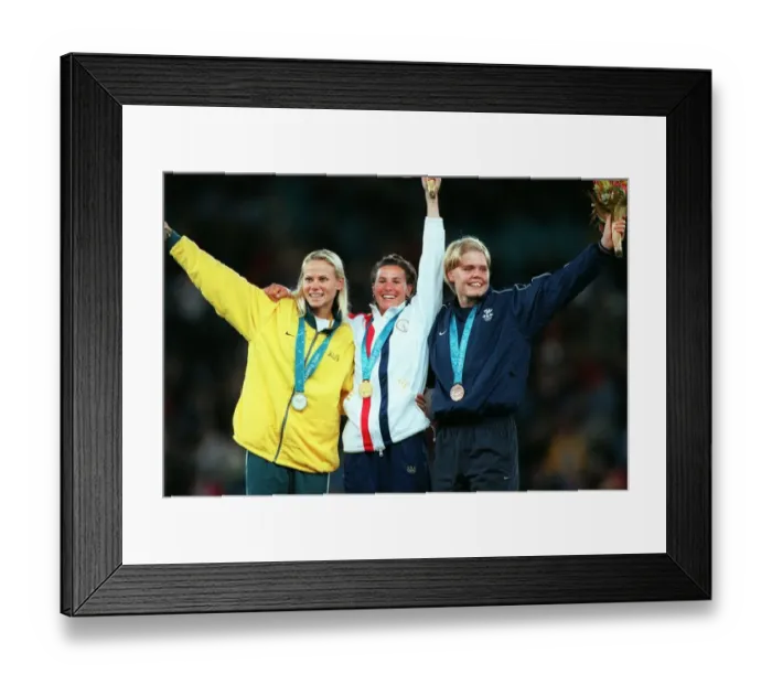 Framed Print : Grigorieva, Dragila, Flosadottir Framed Print : Grigorieva, Dragila, Flosadottir