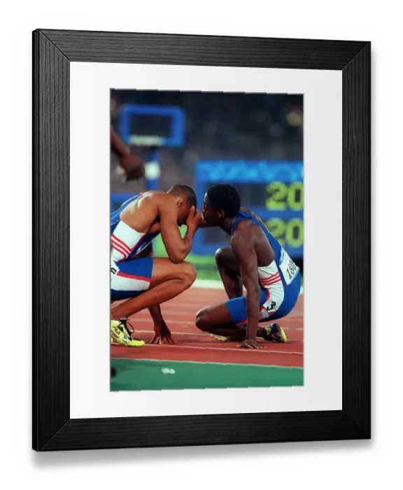 Framed Print : Darren Campbell & Malcolm
