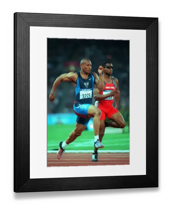 Framed Print : Maurice Greene & Ato Boldon Framed Print : Maurice Greene & Ato Boldon