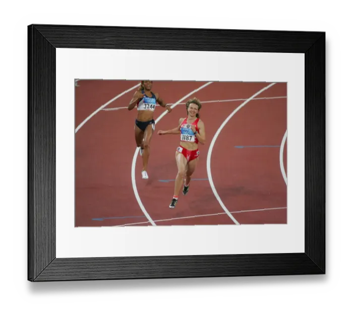 Framed Print : Yuliya Nesterenko Wins 100m Final Framed Print : Yuliya Nesterenko Wins 100m Final