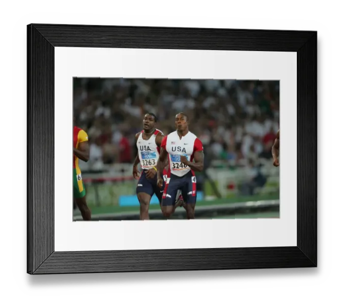 Framed Print : Justin Gatlin & Shawn Crawford Framed Print : Justin Gatlin & Shawn Crawford