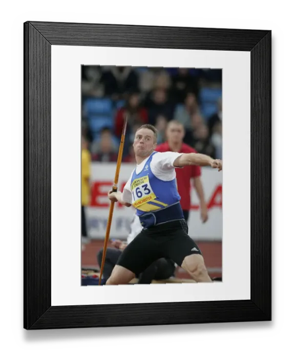 Framed Print : Mick Hill Javelin Norwich Union Olympic Trials Manchester Regional Arena 11 July 2004 Date Framed Print : Mick Hill Javelin Norwich Union Olympic Trials Manchester Regional Arena 11 July 2004 Date