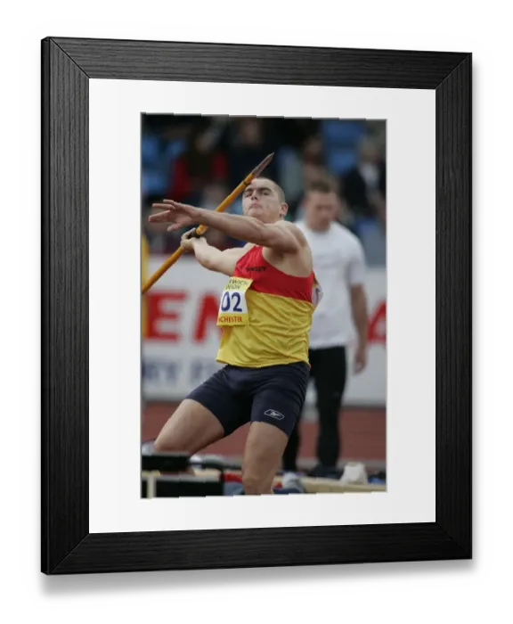 Framed Print : Lee Doran Javelin Norwich Union Olympic Trials Manchester Regional Arena 11 July 2004 Date Framed Print : Lee Doran Javelin Norwich Union Olympic Trials Manchester Regional Arena 11 July 2004 Date