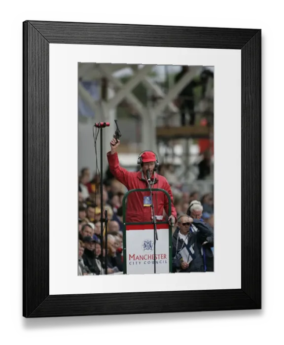 Framed Print : Athletics Starter Framed Print : Athletics Starter