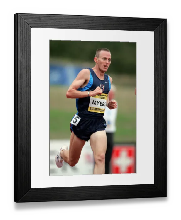 Framed Print : Rob Myers 1500 Metres Norwich Union International Alexander Stadium