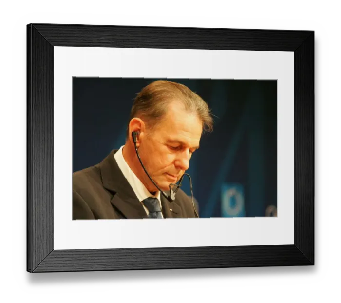 Framed Print : Dr Jacques Rogge Framed Print : Dr Jacques Rogge