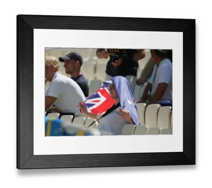 Framed Print : Australian Athletic Fan Framed Print : Australian Athletic Fan