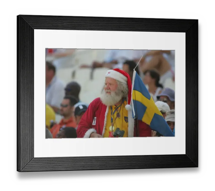 Framed Print : Swedish Athletic Fan Framed Print : Swedish Athletic Fan