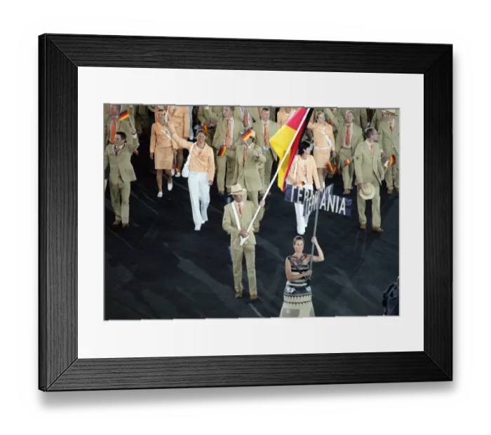 Framed Print : Ludger Beerbaum, German Flag Bearer Framed Print : Ludger Beerbaum, German Flag Bearer