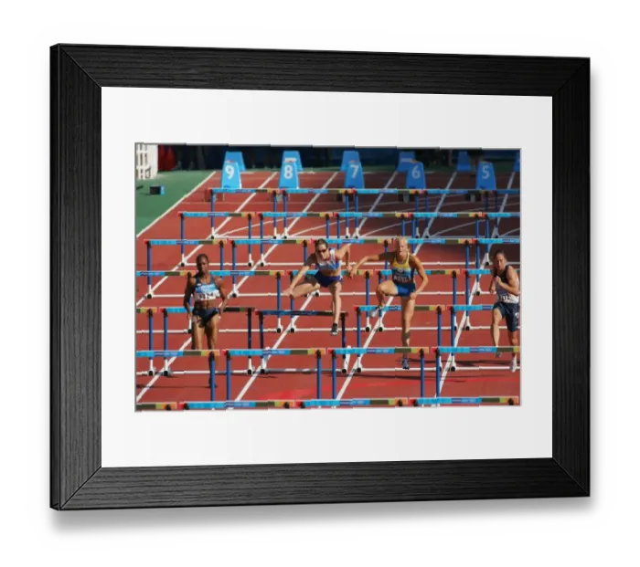 Framed Print : 110m Hurdles Womens Pentathlon Framed Print : 110m Hurdles Womens Pentathlon