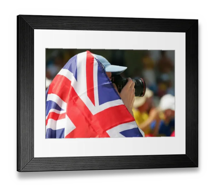 Framed Print : Australian Athletic Fan Framed Print : Australian Athletic Fan