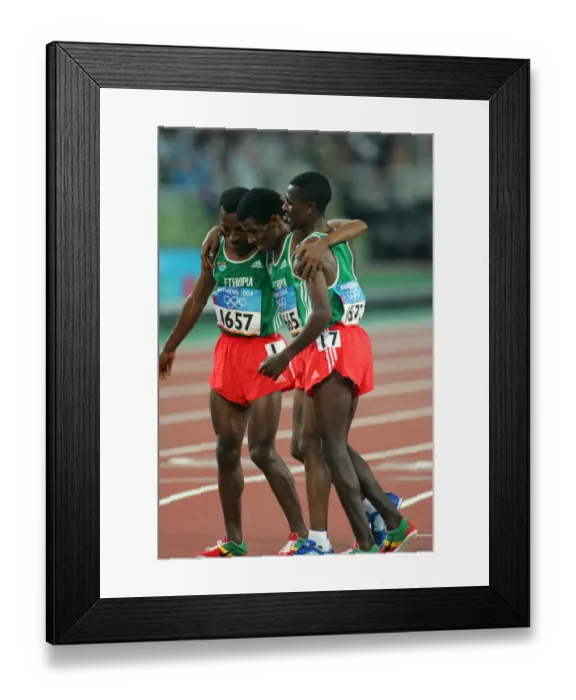 Framed Print : Sileshi Sihine, Kenenisa Bekele Framed Print : Sileshi Sihine, Kenenisa Bekele