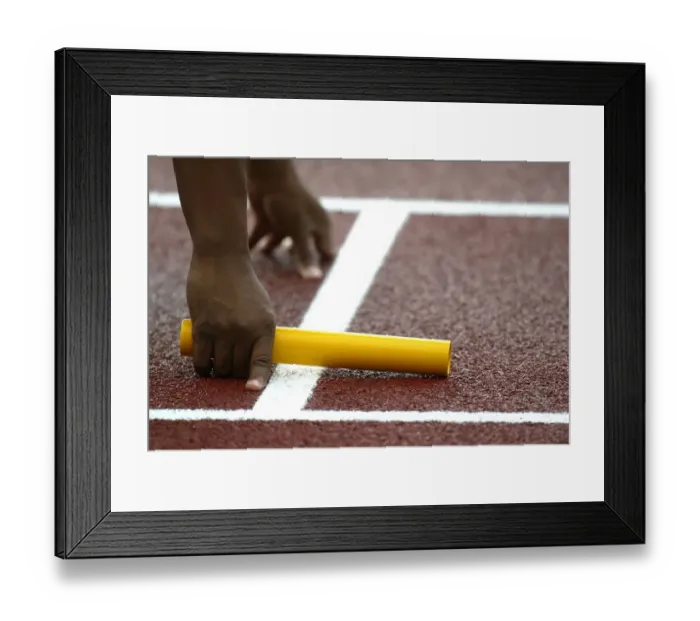 Framed Print : Running Baton Framed Print : Running Baton