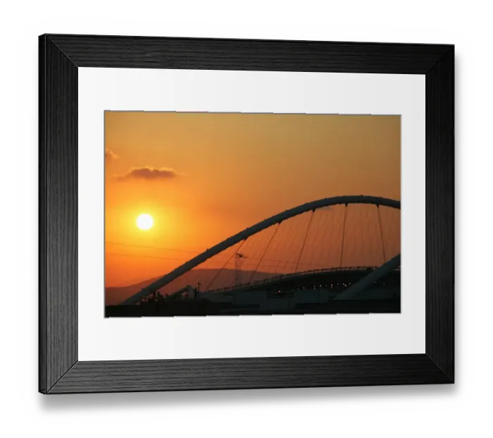 Framed Print : Olympic Stadium With Sunset Framed Print : Olympic Stadium With Sunset