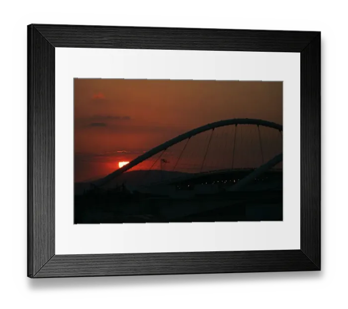 Framed Print : Olympic Stadium With Sunset
