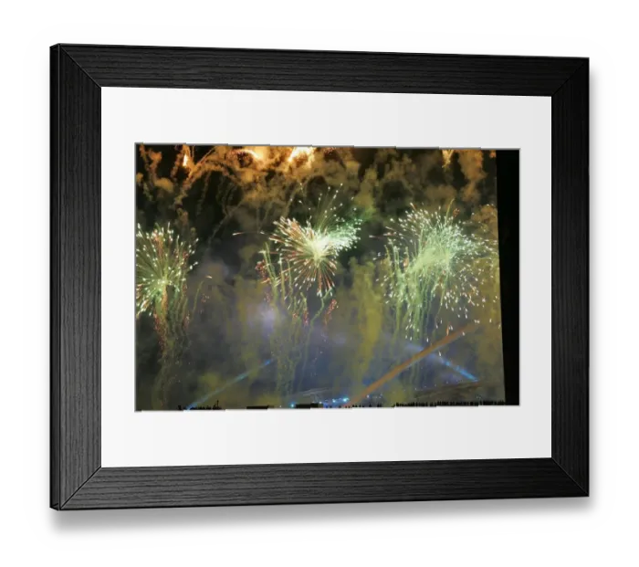Framed Print : Olympic Stadium With Fireworks Framed Print : Olympic Stadium With Fireworks