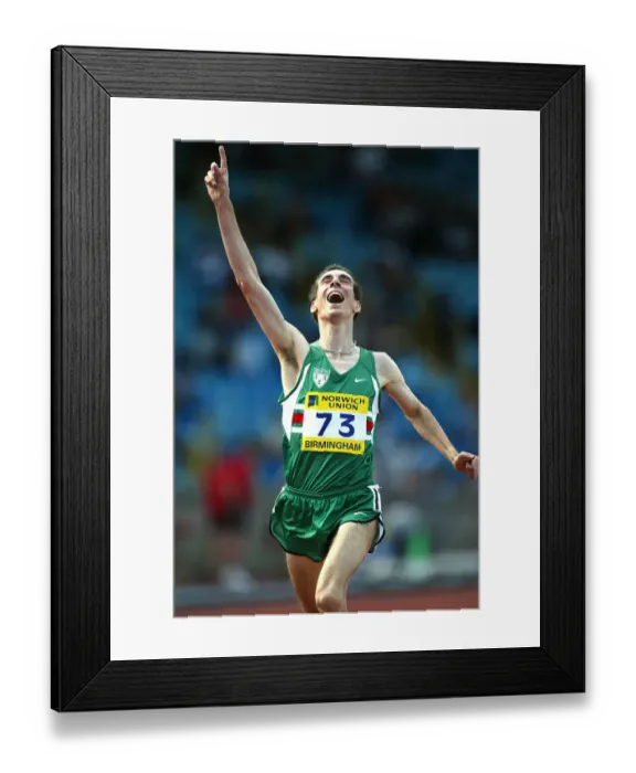 Framed Print : John Wild 5000 Metres Aaa Championships Alexander Stadium