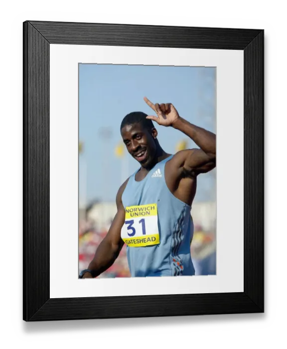 Framed Print : Dwain Chambers Framed Print : Dwain Chambers