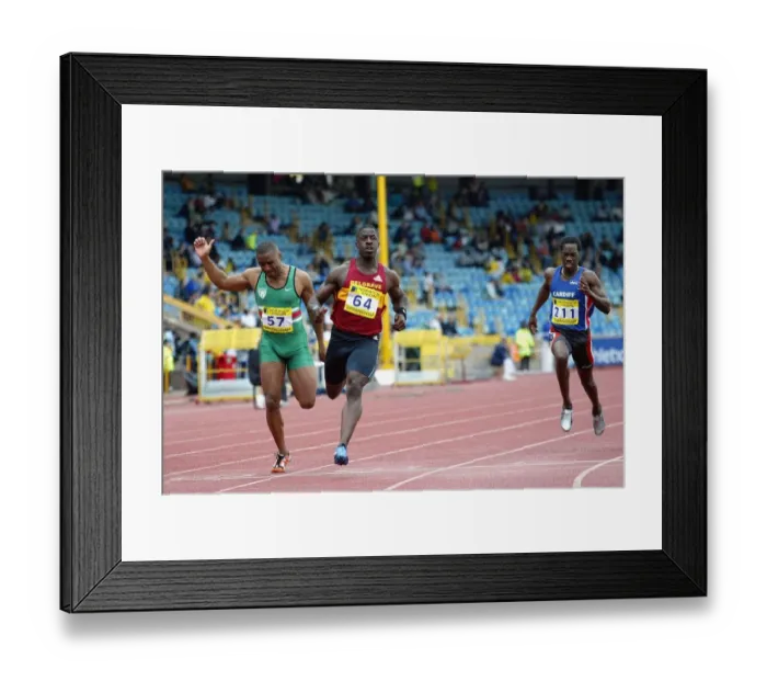 Framed Print : Dwain Chambers & Darren Campbell Framed Print : Dwain Chambers & Darren Campbell