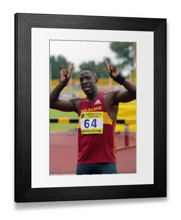 Framed Print : Dwain Chambers Framed Print : Dwain Chambers