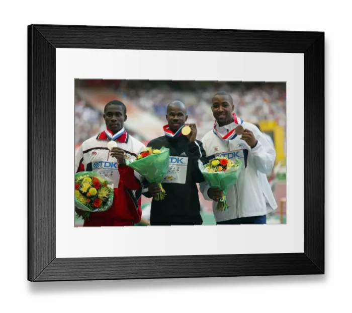 Framed Print : Darrel Brown, Kim Collins Framed Print : Darrel Brown, Kim Collins