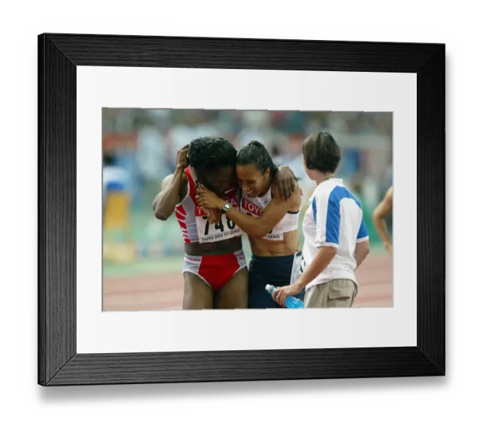 Framed Print : Maria Mutola & Kelly Holmes Framed Print : Maria Mutola & Kelly Holmes