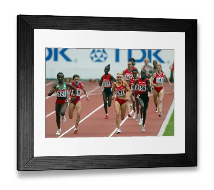 Framed Print : Tirunesh Dibaba Wins