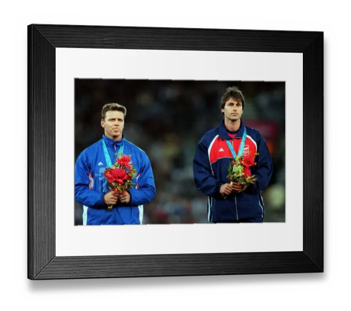 Framed Print : Steve Backley & Jan Zelezny Framed Print : Steve Backley & Jan Zelezny
