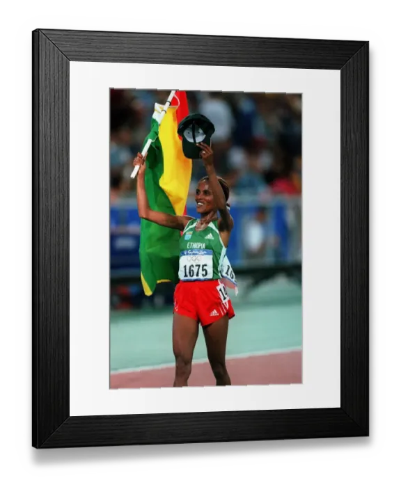 Framed Print : Gete Wami 10000 Metres, Sydney Olympics Sydney Olympic Games Olympic Stadium Framed Print : Gete Wami 10000 Metres, Sydney Olympics Sydney Olympic Games Olympic Stadium