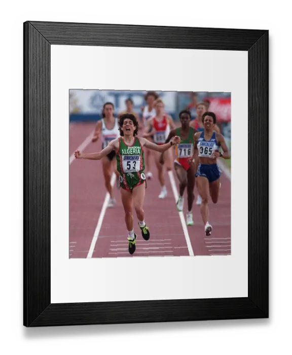 Framed Print : Kelly Holmes & Boulerka Framed Print : Kelly Holmes & Boulerka
