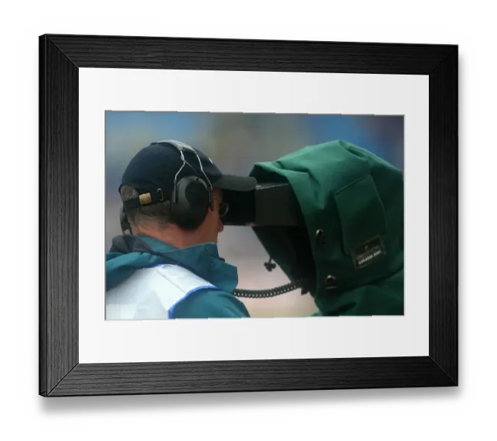 Framed Print : Tv Cameraman Framed Print : Tv Cameraman