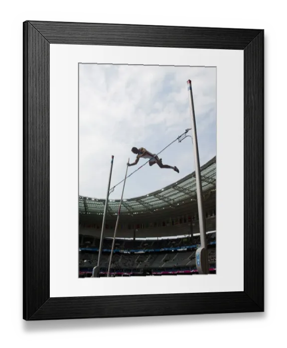 Framed Print : Pole Jump Pole Jump World Athletics Championships Date: 27 August 2003 Framed Print : Pole Jump Pole Jump World Athletics Championships Date: 27 August 2003